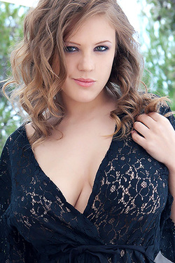 Viola Bailey in 'Black Lace' via Met-Art